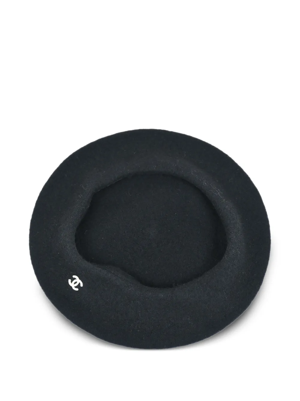 CHANEL Pre-Owned 1990-2000s wool beret hat | Black | Image 1