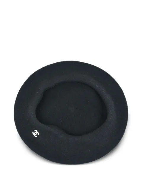 CHANEL Pre-Owned 1990-2000s wool beret hat