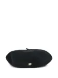 CHANEL Pre-Owned 1990-2000s wool beret hat - Black