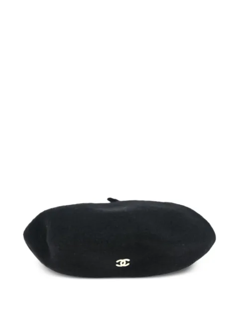 CHANEL Pre-Owned boina de lana 1990-2000