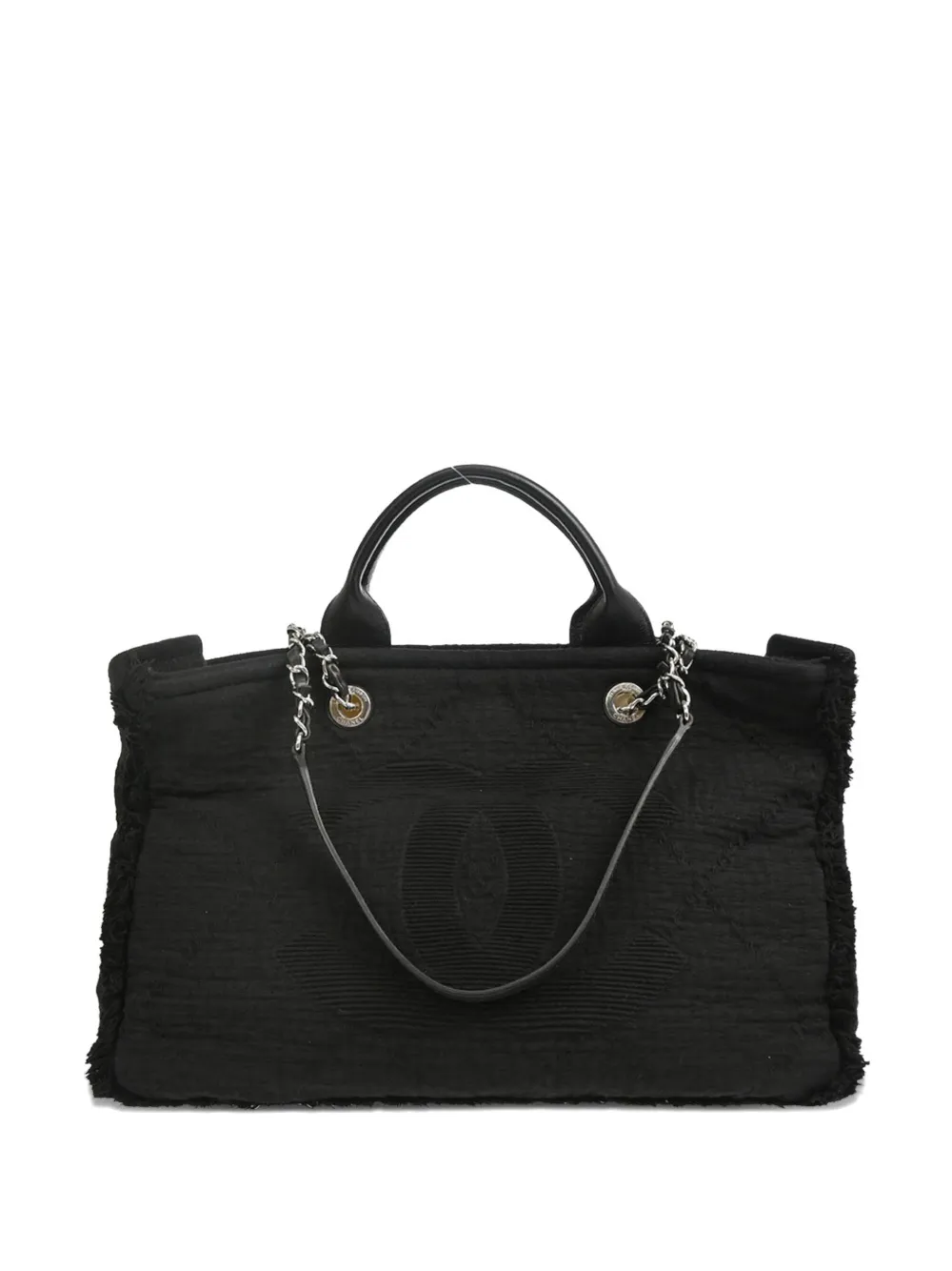 CHANEL Pre-Owned 2017 ココマーク 2way ハンドバッグ - ブラック CHANEL Pre-Owned 2017 ココマーク 2way ハンドバッグ - ブラック