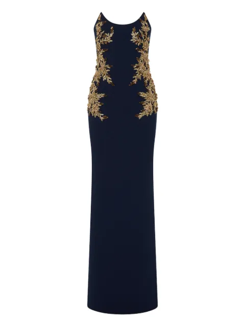 Rebecca Vallance embellished strapless gown