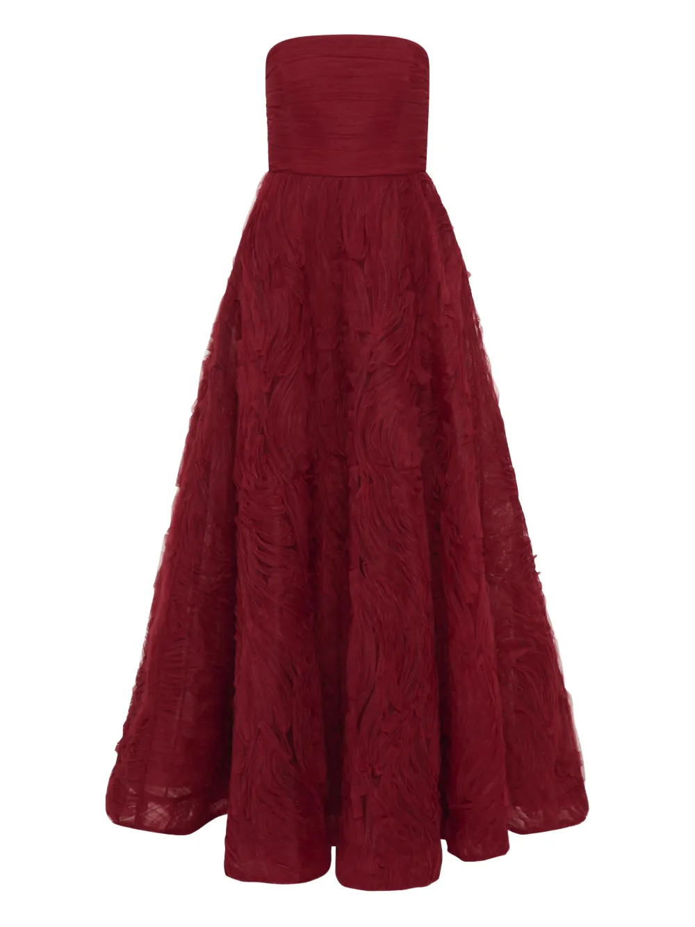 Rebecca Vallance Willow strapless ruffled gown | Red | Image 1