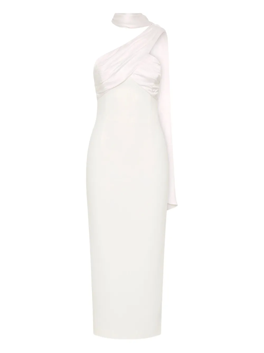 Rebecca Vallance satin-draped halter neck dress | Neutrals | Image 1