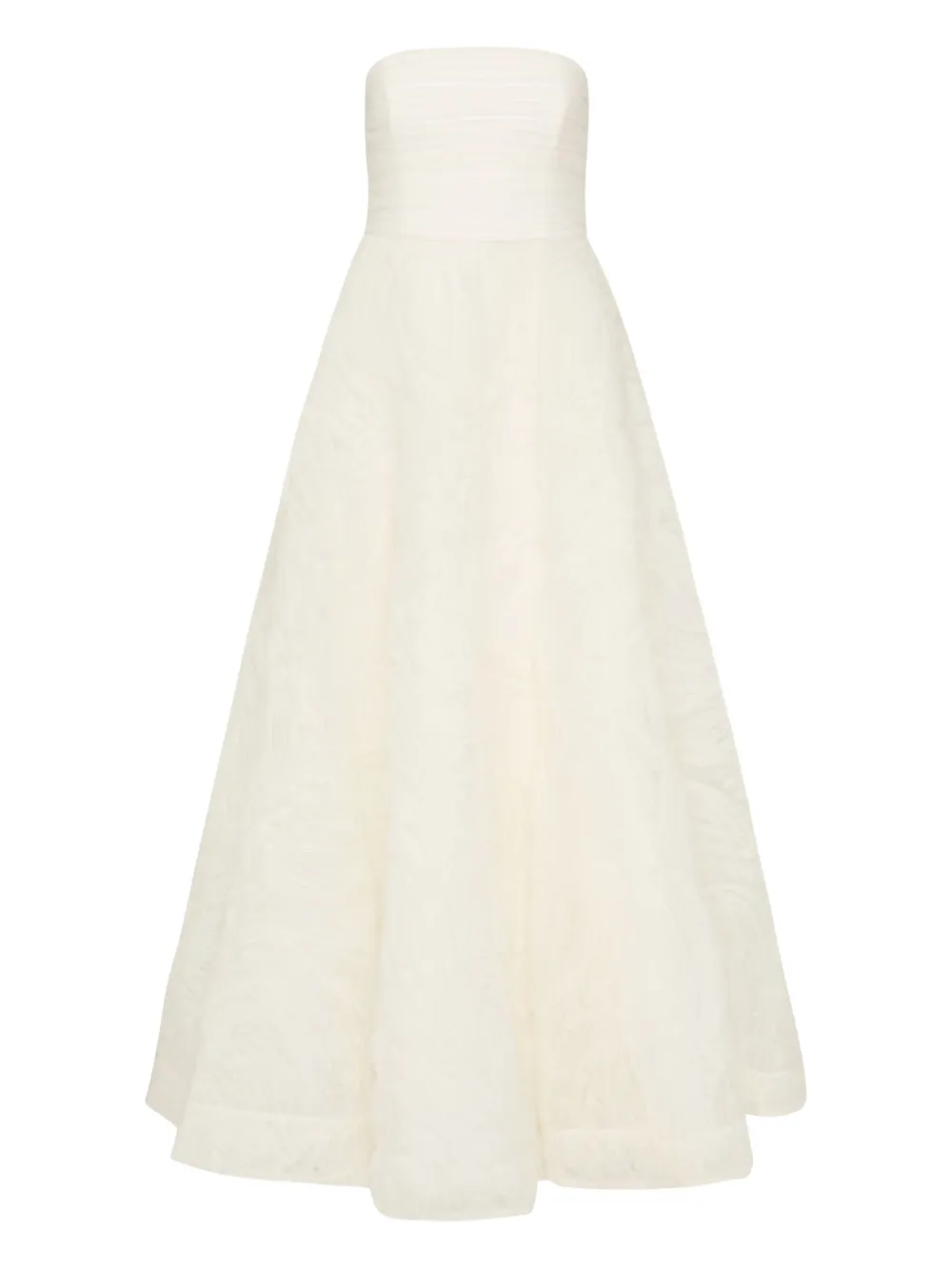 Rebecca Vallance Willow Strapless Textured Bridal Gown In White