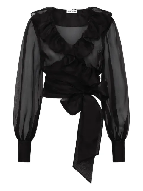 Rebecca Vallance ruffled wrap top