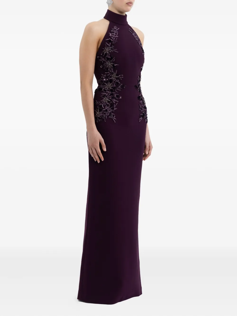 Rebecca Vallance Beatrice Maxi Dress In Purple