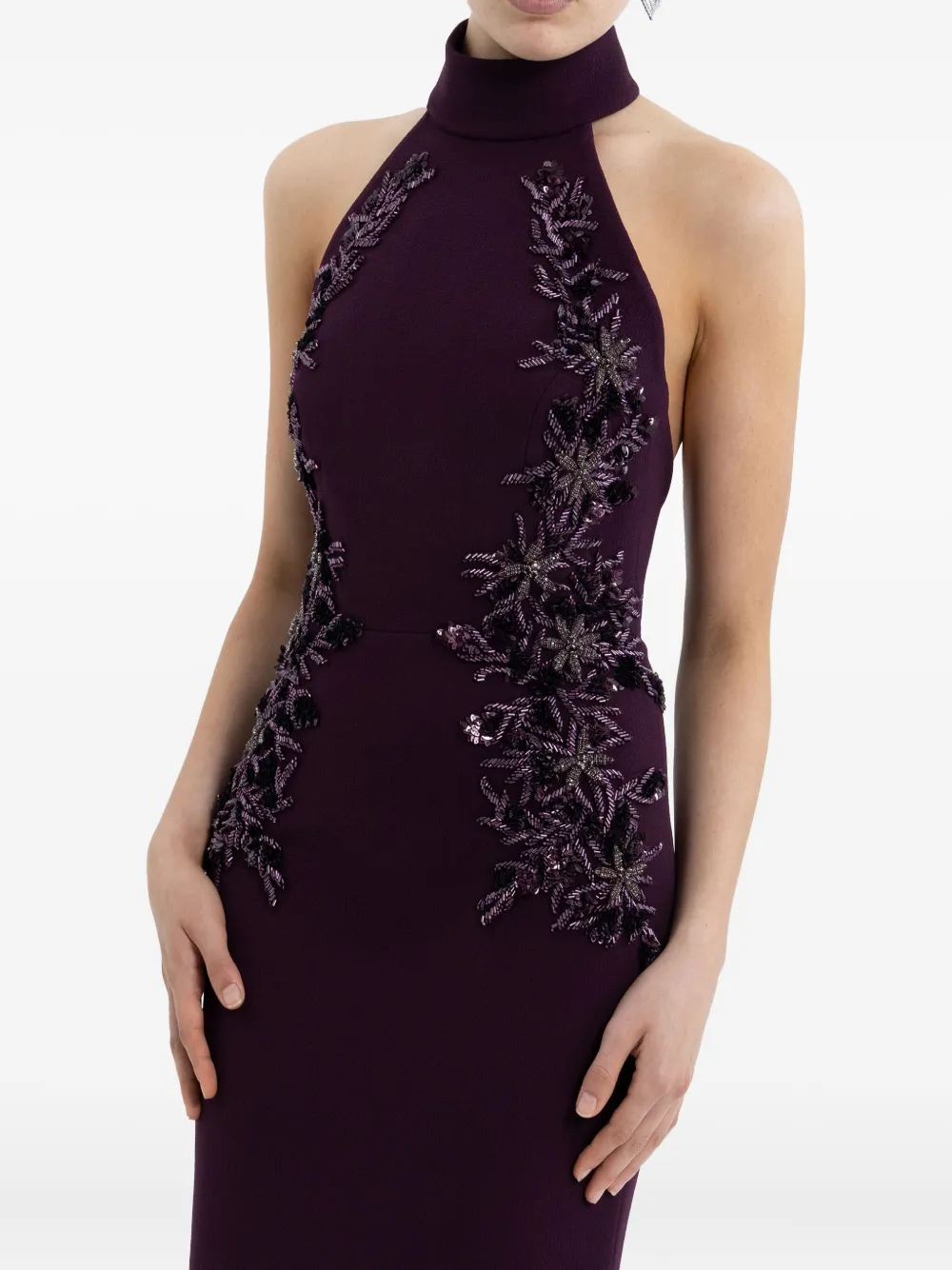 Rebecca Vallance Beatrice Maxi Dress In Purple