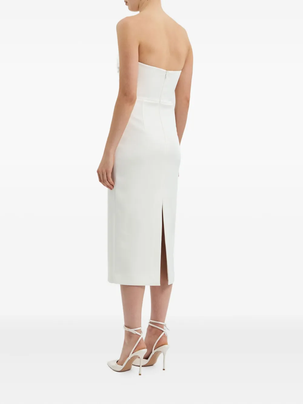 Rebecca Vallance Xanthe Midi Dress In White