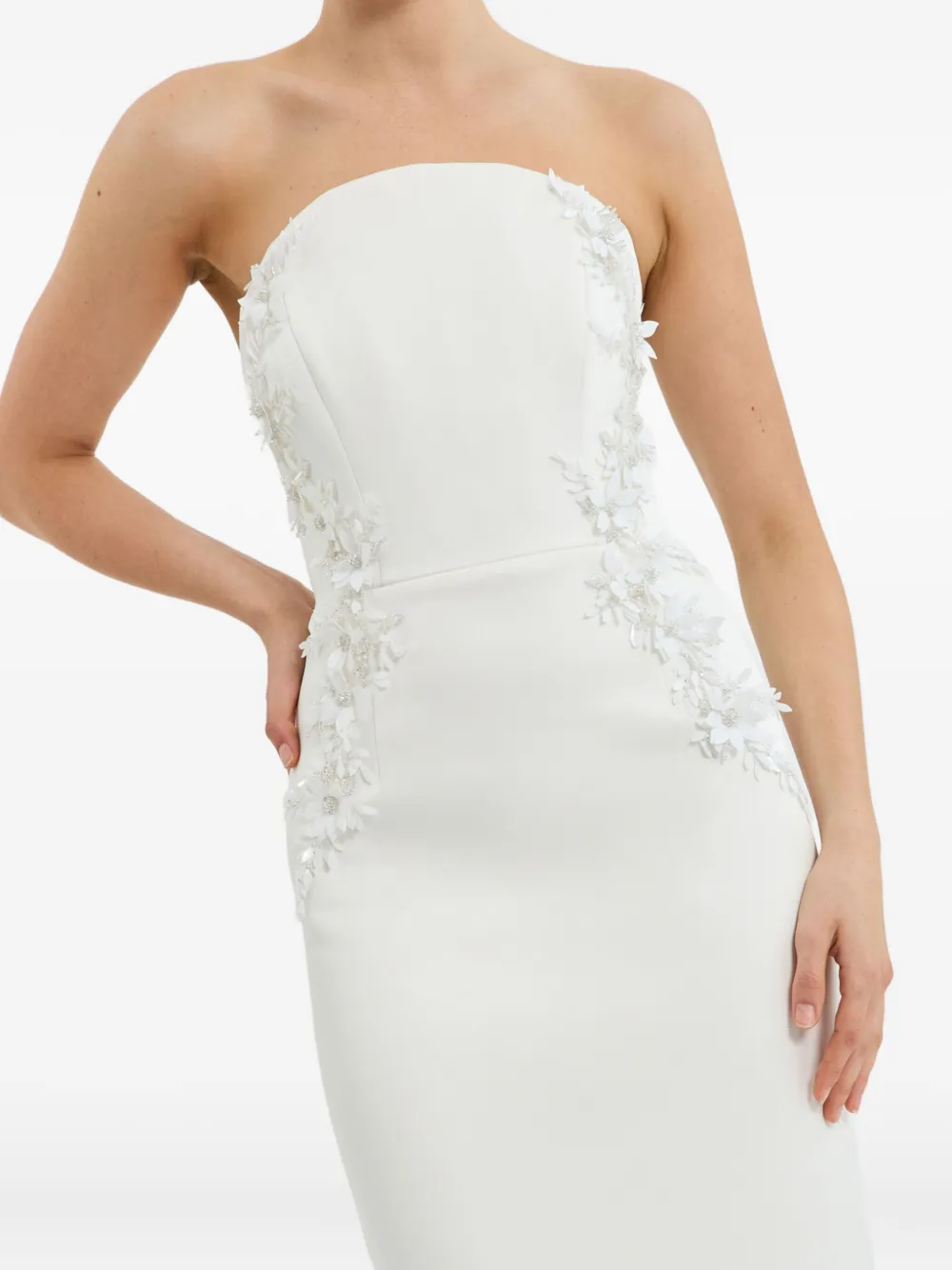 Rebecca Vallance Xanthe Midi Dress In White