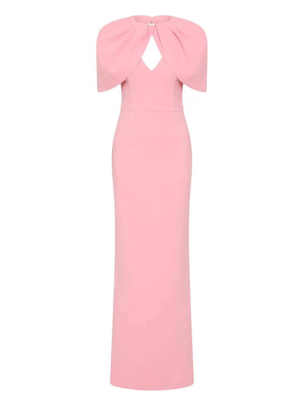 Rebecca Vallance Xena petal-sleeve keyhole gown | Pink | Image 1