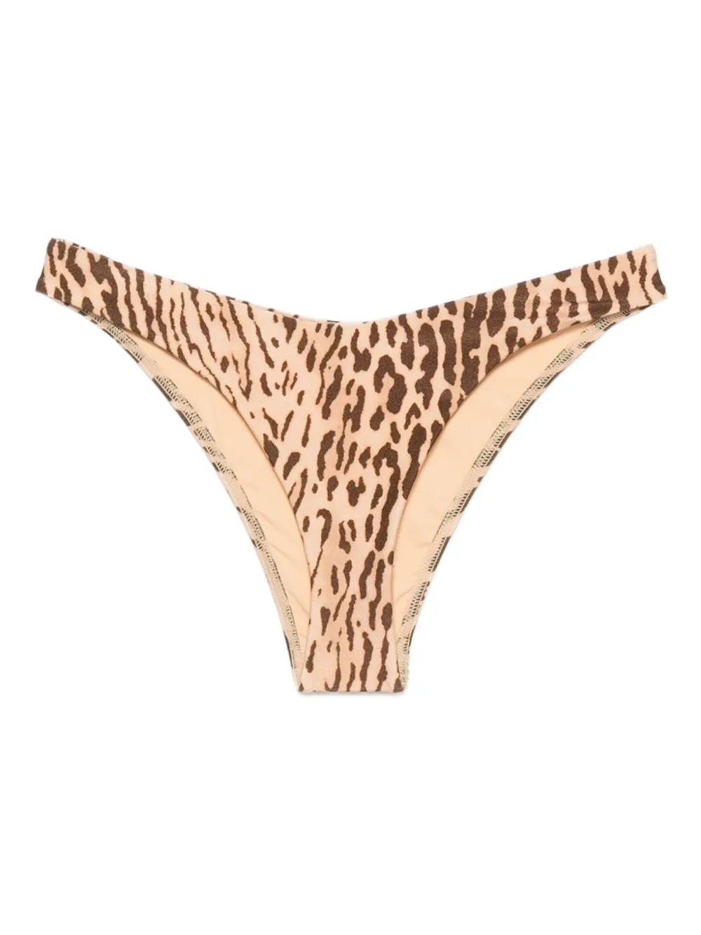 ZIMMERMANN leopard-print bikini briefs Beige