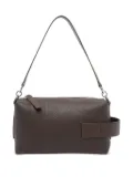 Hogan leather zip-top shoulder bag - Brown