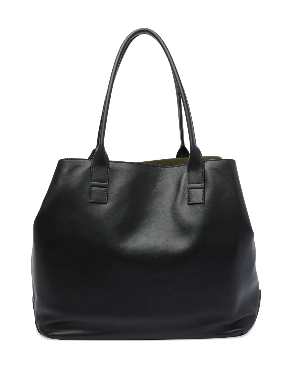 Hogan Leren shopper Zwart