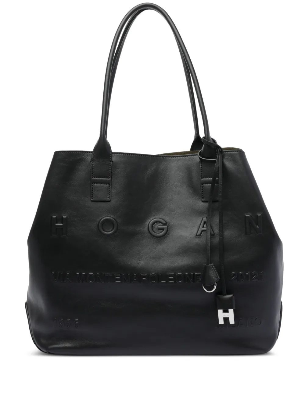 Hogan leather tote bag | Black | Image 1