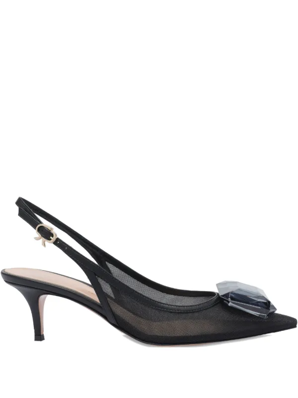 完売　Gianvito Rossi スリングバック パンプス Gianvito Rossi】ASCENT 55 スリングバック パンプス (Gianvito