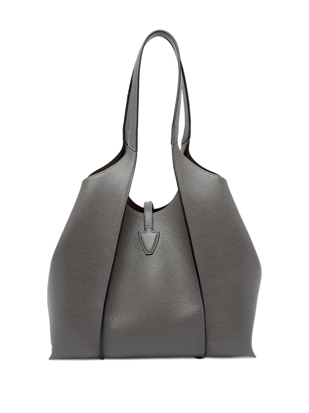 Tod's Leren shopper met T-gesp Grijs