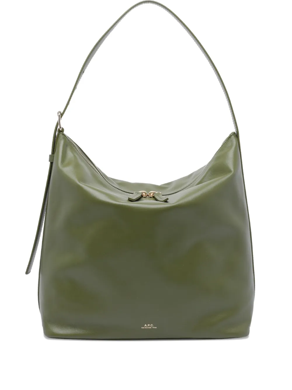 A.P.C. Shopper met logoprint Groen