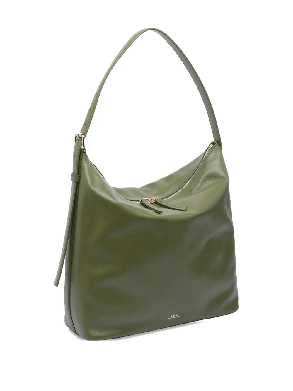 A.P.C. Shopper met logoprint Groen