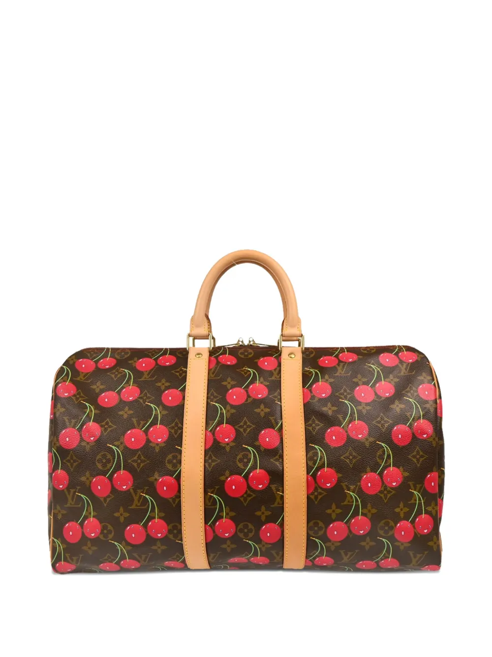 Louis Vuitton Pre-Owned x 村上隆 2005 モノグラム キーポル 45 ボストンバッグ - ブラウン Louis Vuitton Pre-Owned x 村上隆 2005 モノグラム キーポル 45 ボストンバッグ - ブラウン