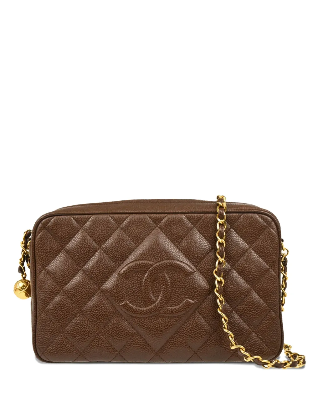 CHANEL Pre-Owned 1995 レザーカメラバッグ - ブラウン CHANEL Pre-Owned 1995 レザーカメラバッグ - ブラウン