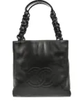 CHANEL Pre-Owned 1998 small CC lambskin tote bag - Black
