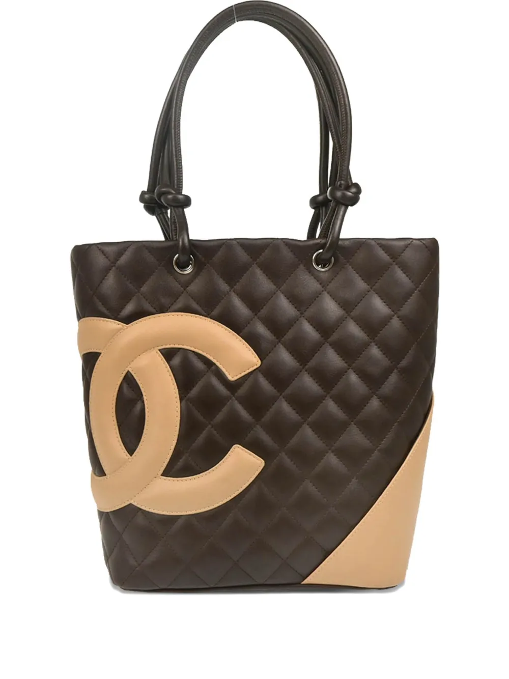 CHANEL Pre-Owned 2005 カンボン ライン ハンドバッグ - ブラウン CHANEL Pre-Owned 2005 カンボン ライン ハンドバッグ - ブラウン