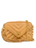 CHANEL Pre-Owned 1992 Chevron Camera mini Bag - Neutrals