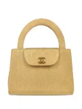 CHANEL Pre-Owned 1998 raffia top-handle tote bag - Neutrals