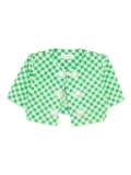Saint Laurent Pre-Owned 1990-2000s single-breasted collarless jacket - Green