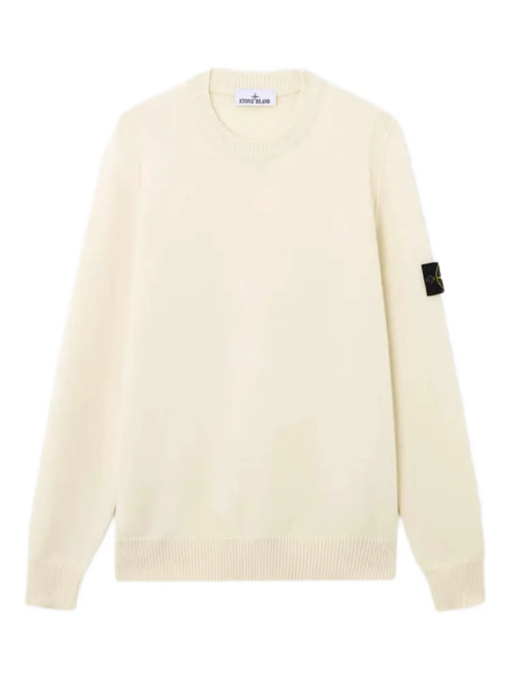 Stone Island logo-bagde sweater Beige