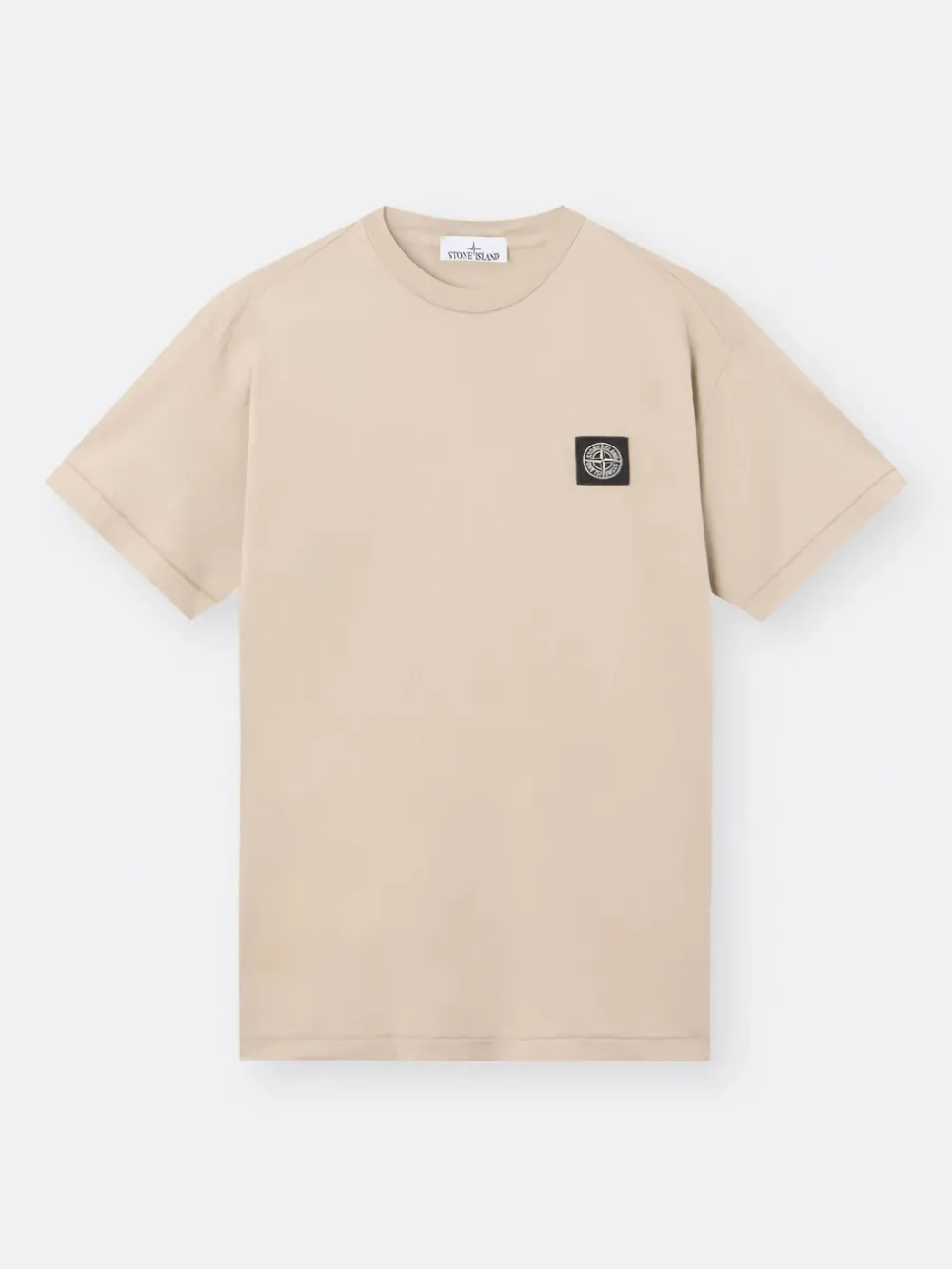 Stone Island logo-patch short-sleeve T-shirt Beige