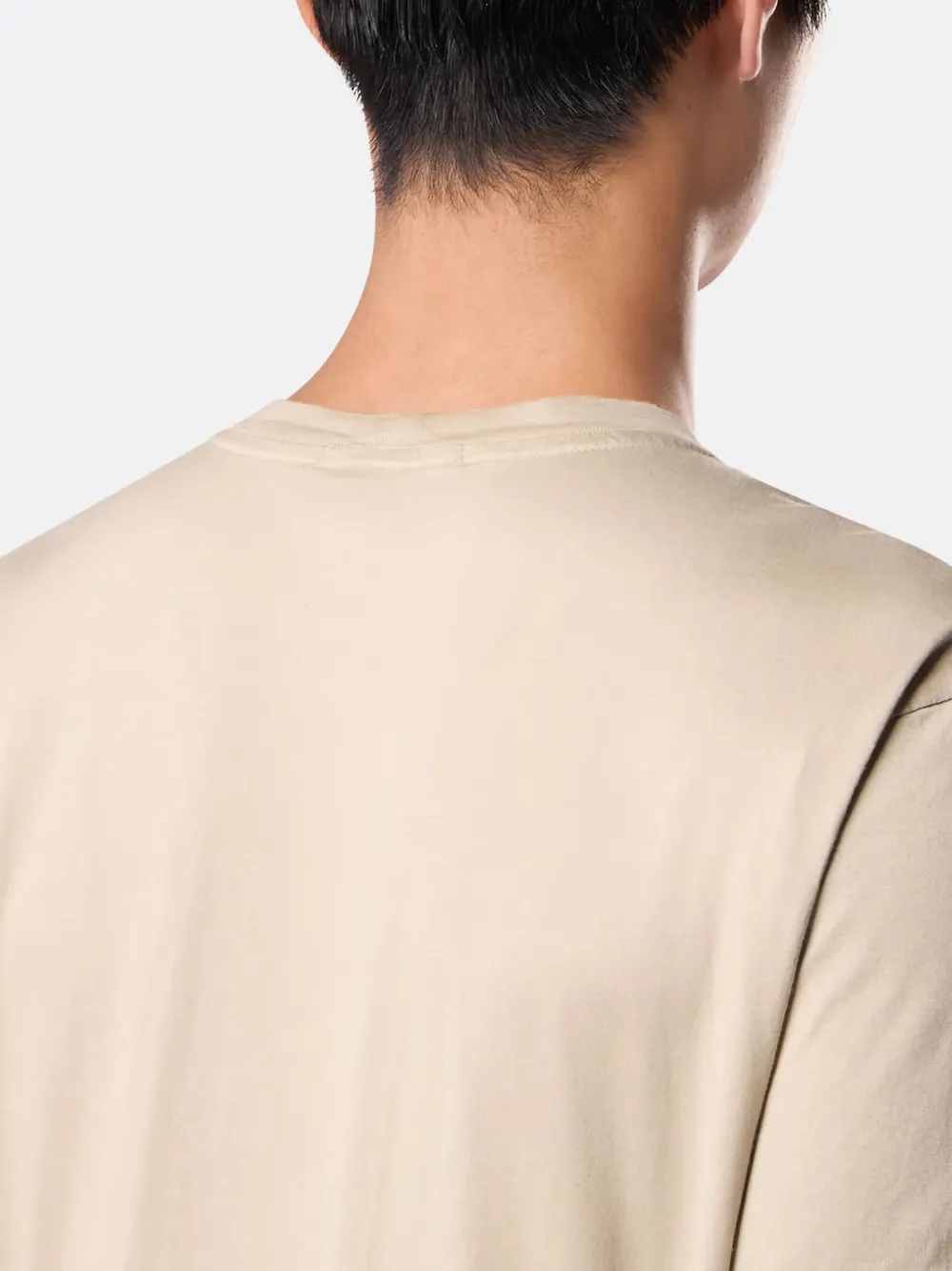 Stone Island logo-patch short-sleeve T-shirt Beige