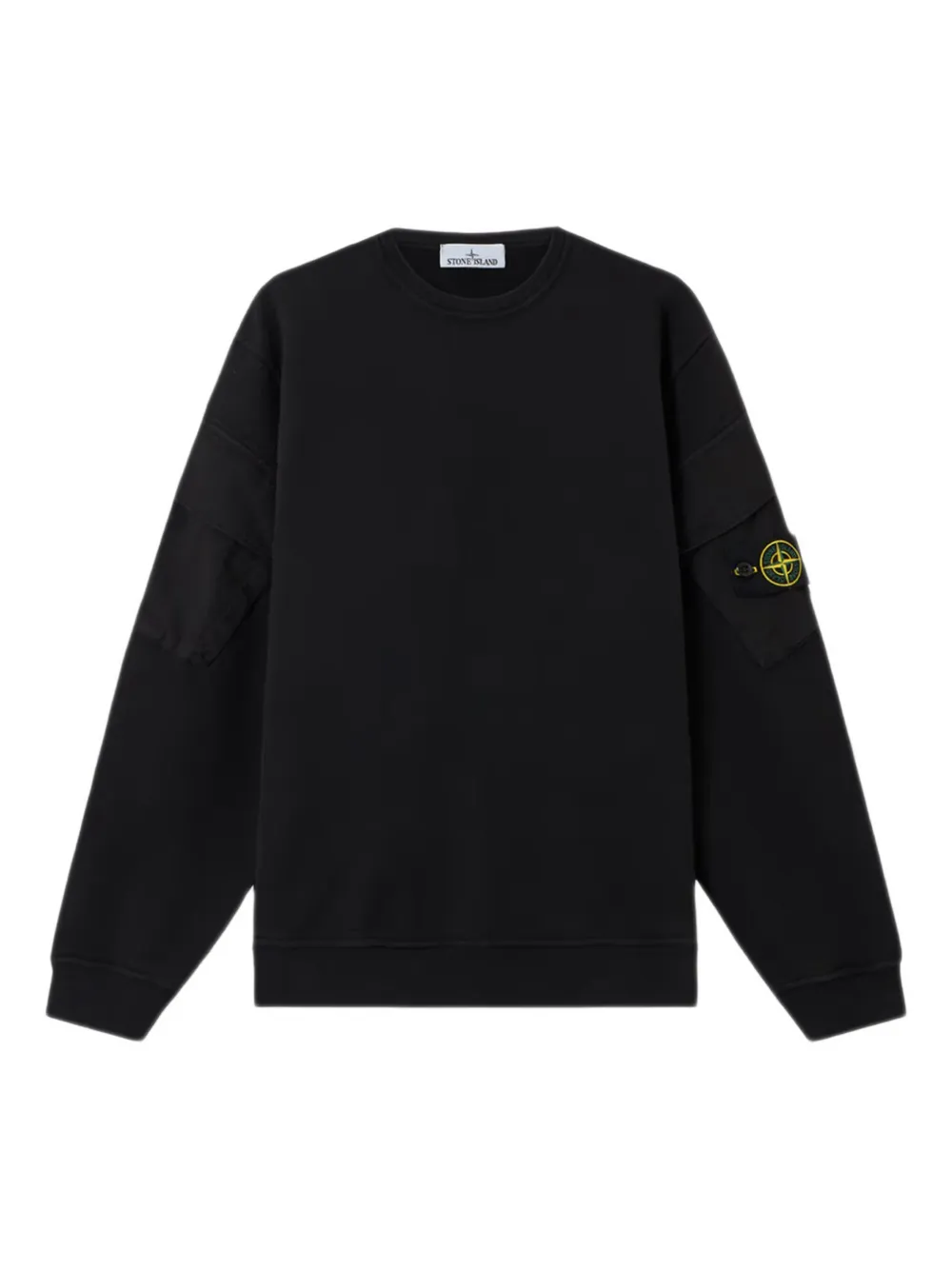 Stone Island Sweater met ronde hals en Compass-logopatch Zwart