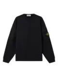 Stone Island Compass-motif crew-neck sweatshirt - Black