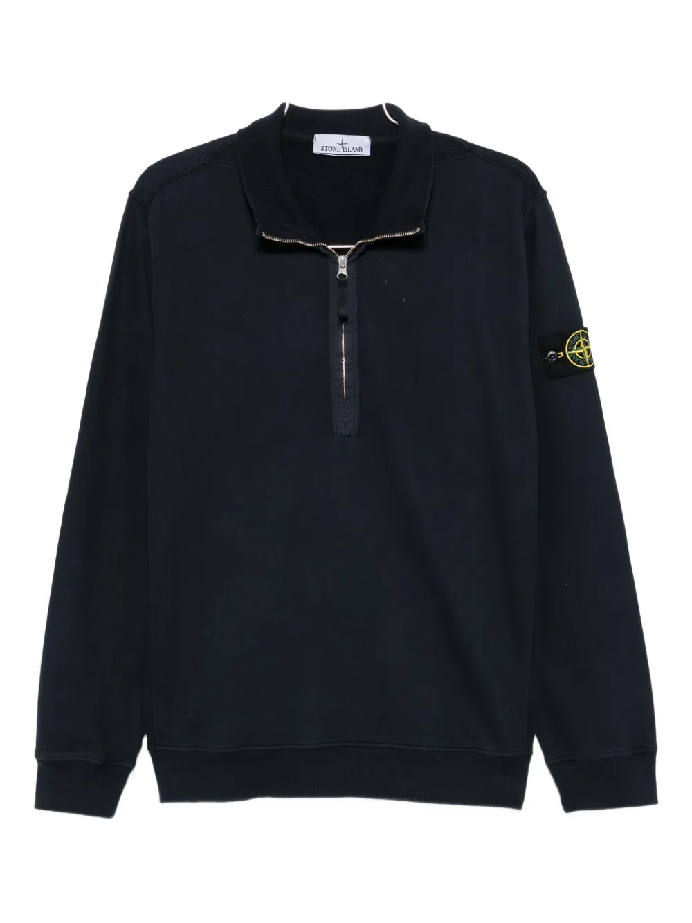 half-zip cotton sweatshirt