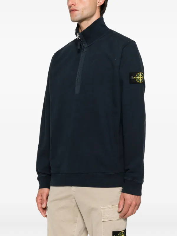 STONE  09ss ジップスウェット ブルー STONE ISLAND 09ss ジップスウェット ブルー