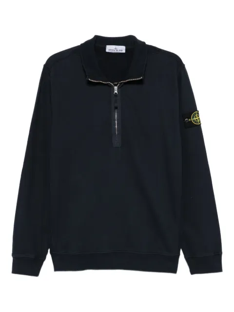 Stone Island half-zip cotton sweatshirt