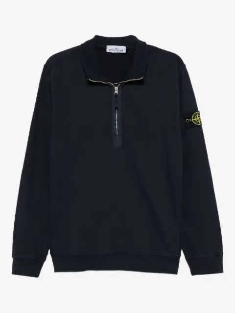 Stone Island 拉链领棉卫衣