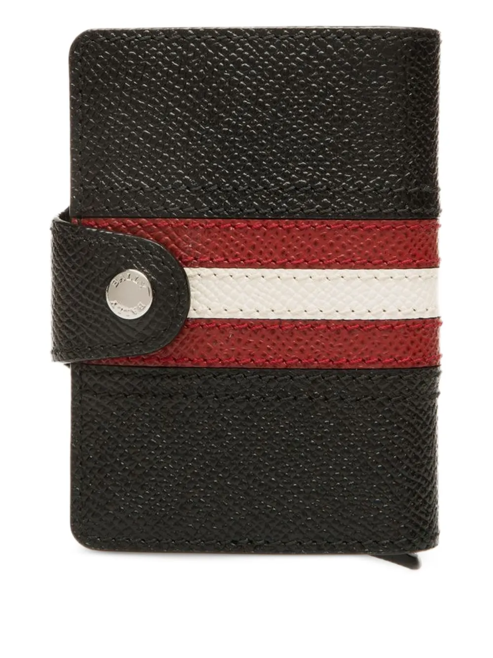 Bally Leren portemonnee met lintdetail Zwart