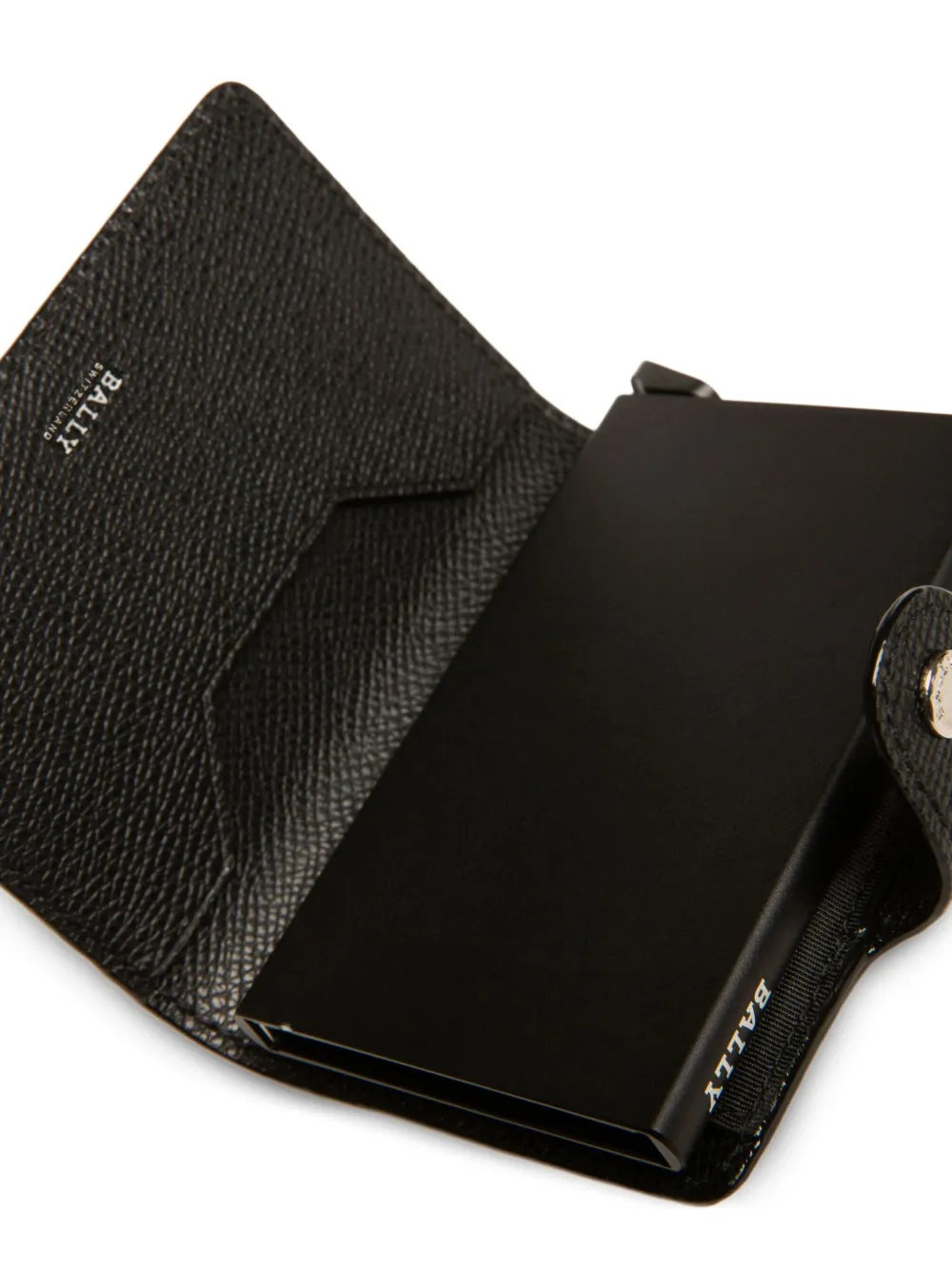 Bally Leren portemonnee met lintdetail Zwart