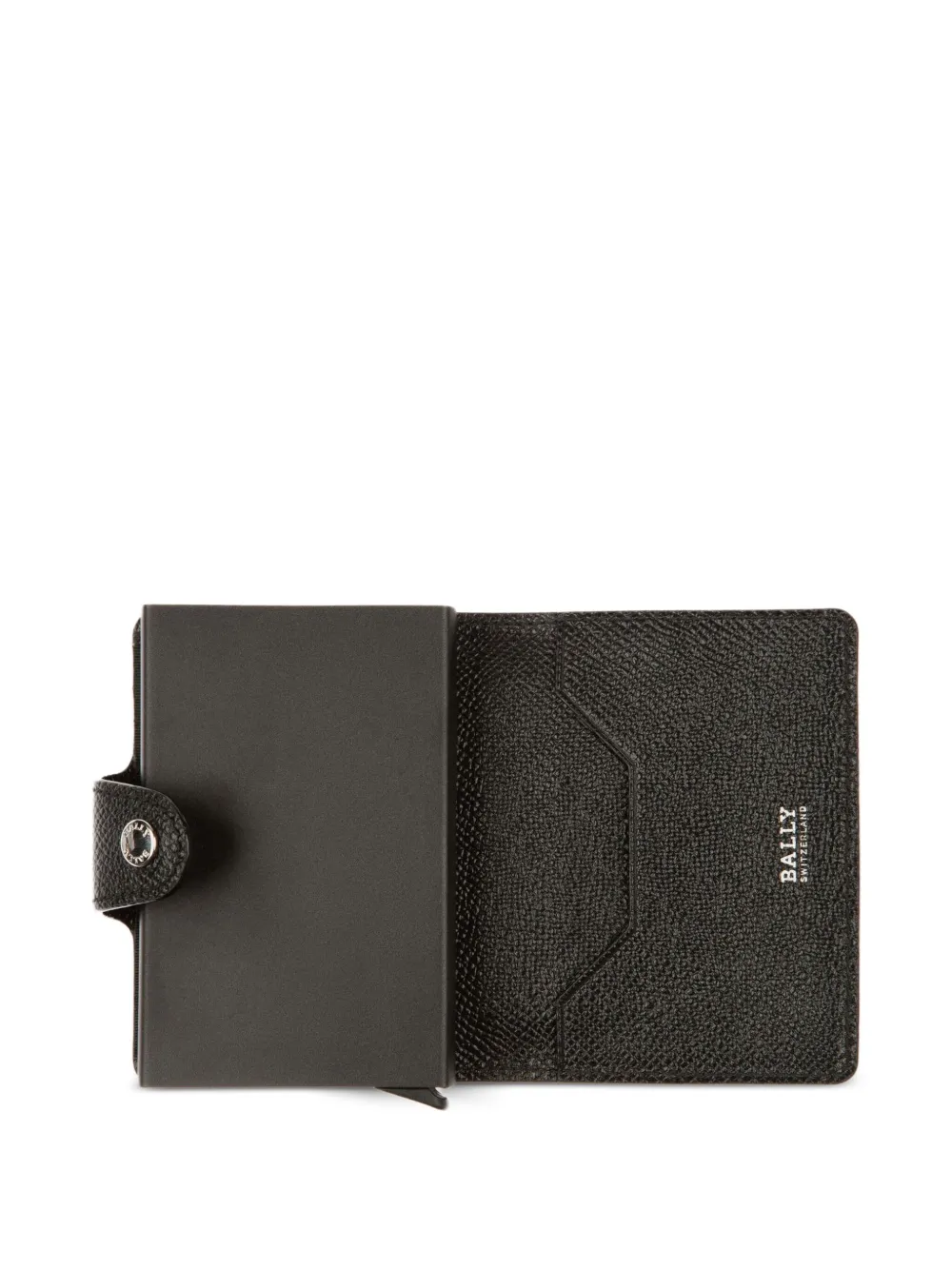 Bally Leren portemonnee met lintdetail Zwart