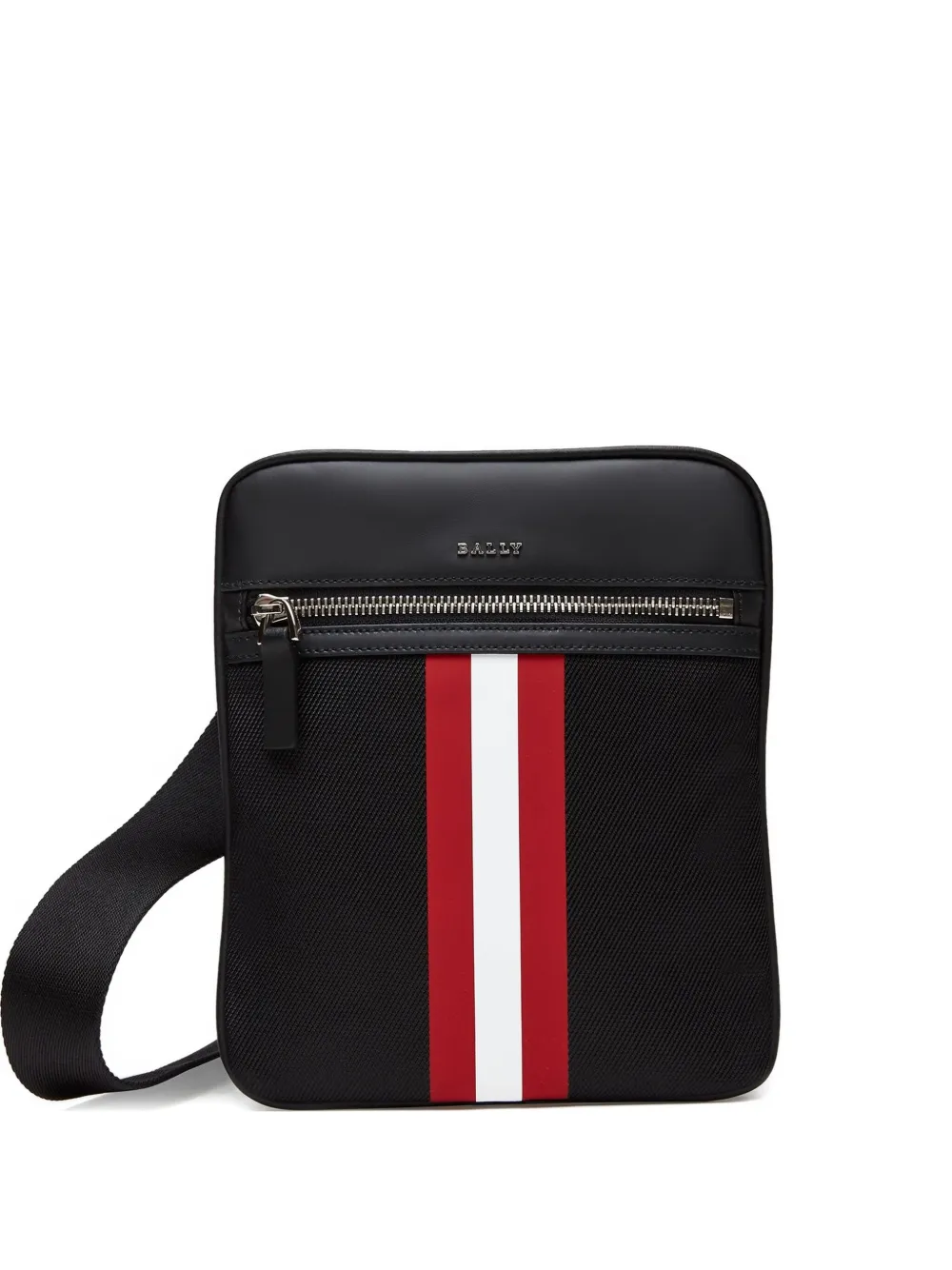Bally Gestreepte messengertas Zwart