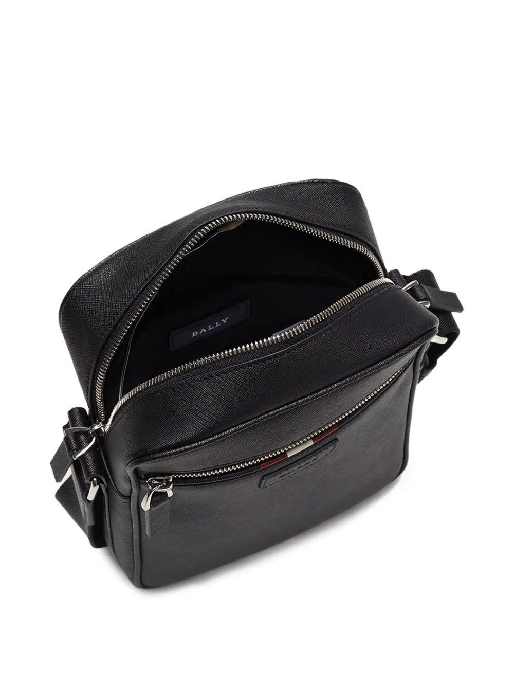 Bally Messengertas met streepdetail Zwart
