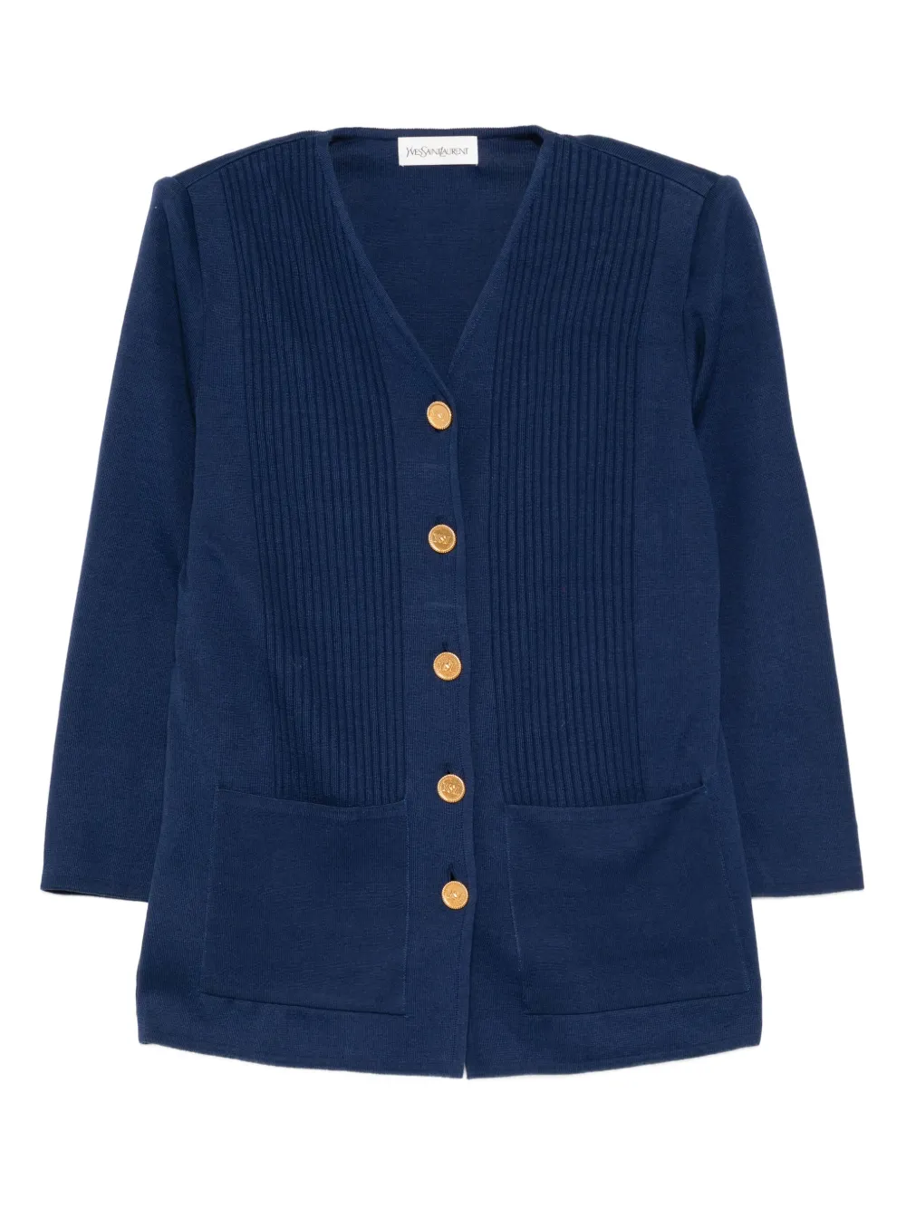Pre-owned Saint Laurent 1990-2000s Cardigan In Blue