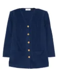 Saint Laurent Pre-Owned 1990-2000s Cardigan - Blue