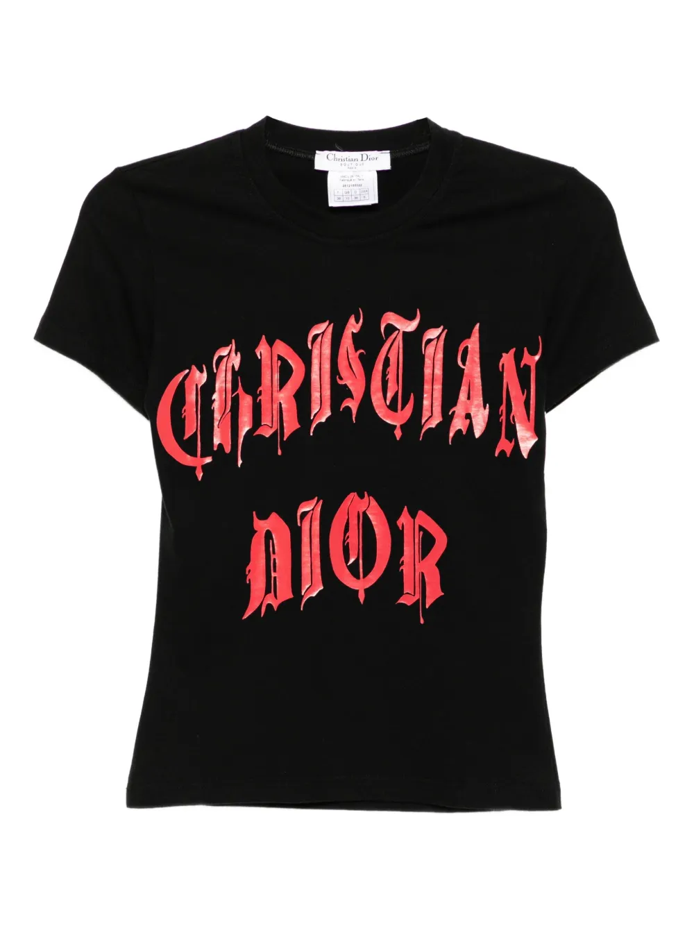Pre-owned Dior 2002 Short Sleeve T-shirt In Black