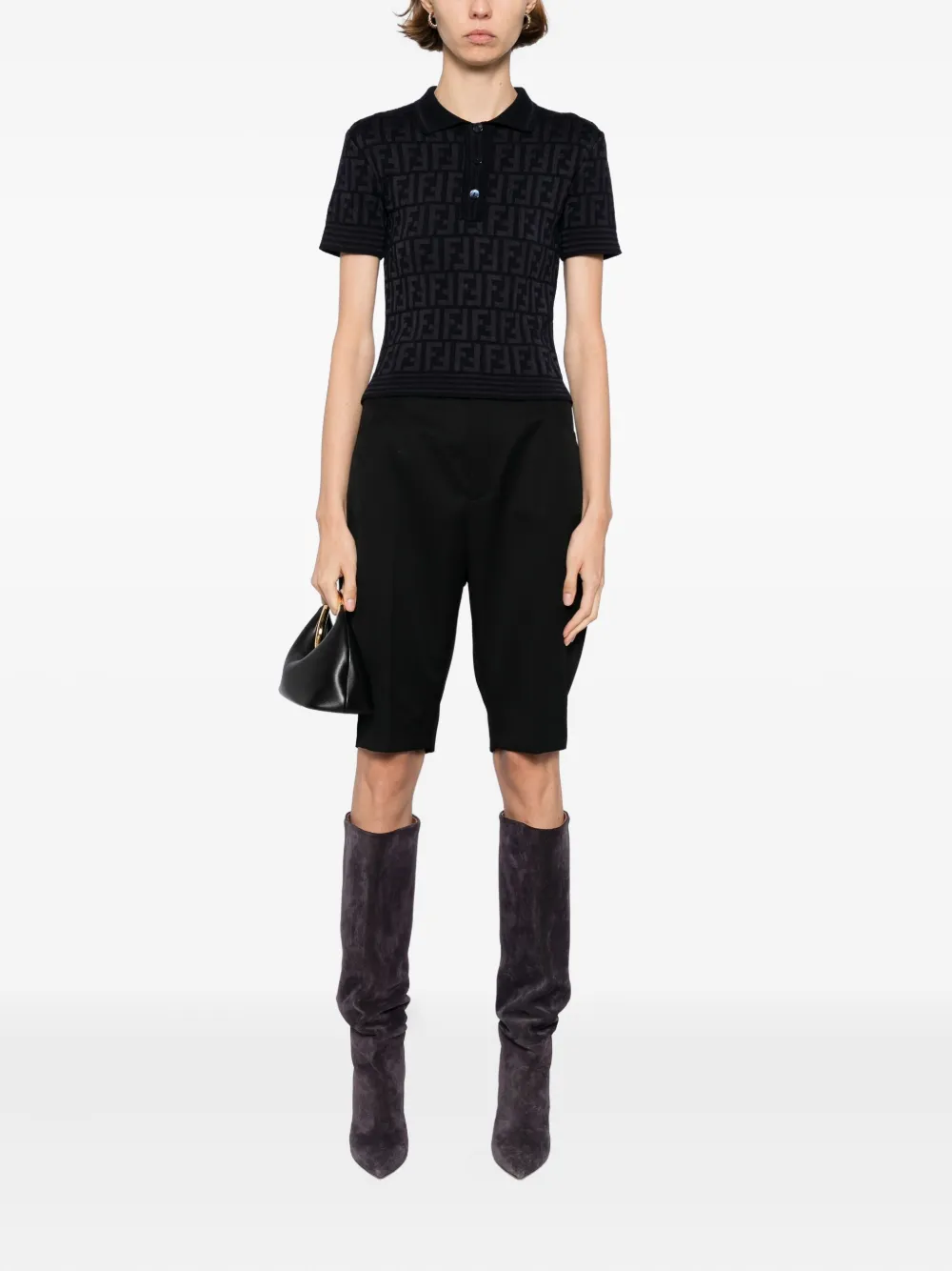Fendi Pre-Owned 1990-2000s Zucca poloshirt - Blauw