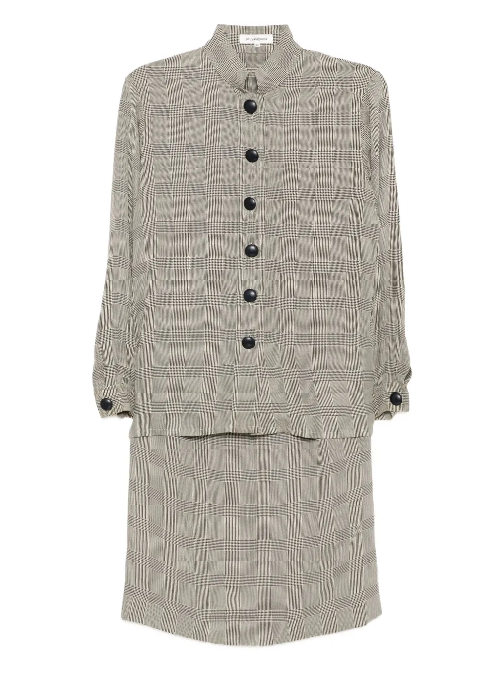 1990-2000s plaid-printed set