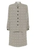 Saint Laurent Pre-Owned 1990-2000s plaid-printed set - Grey